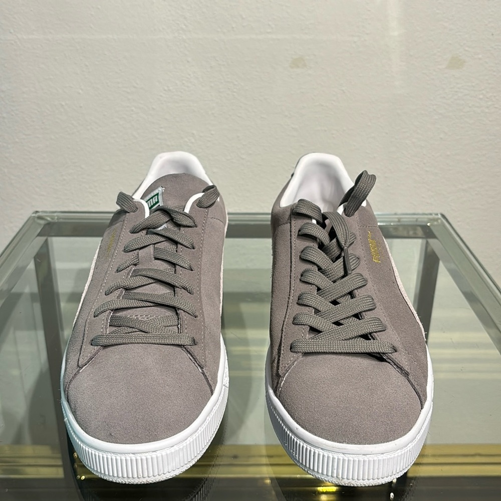 Puma steel gray suede classic 10.5